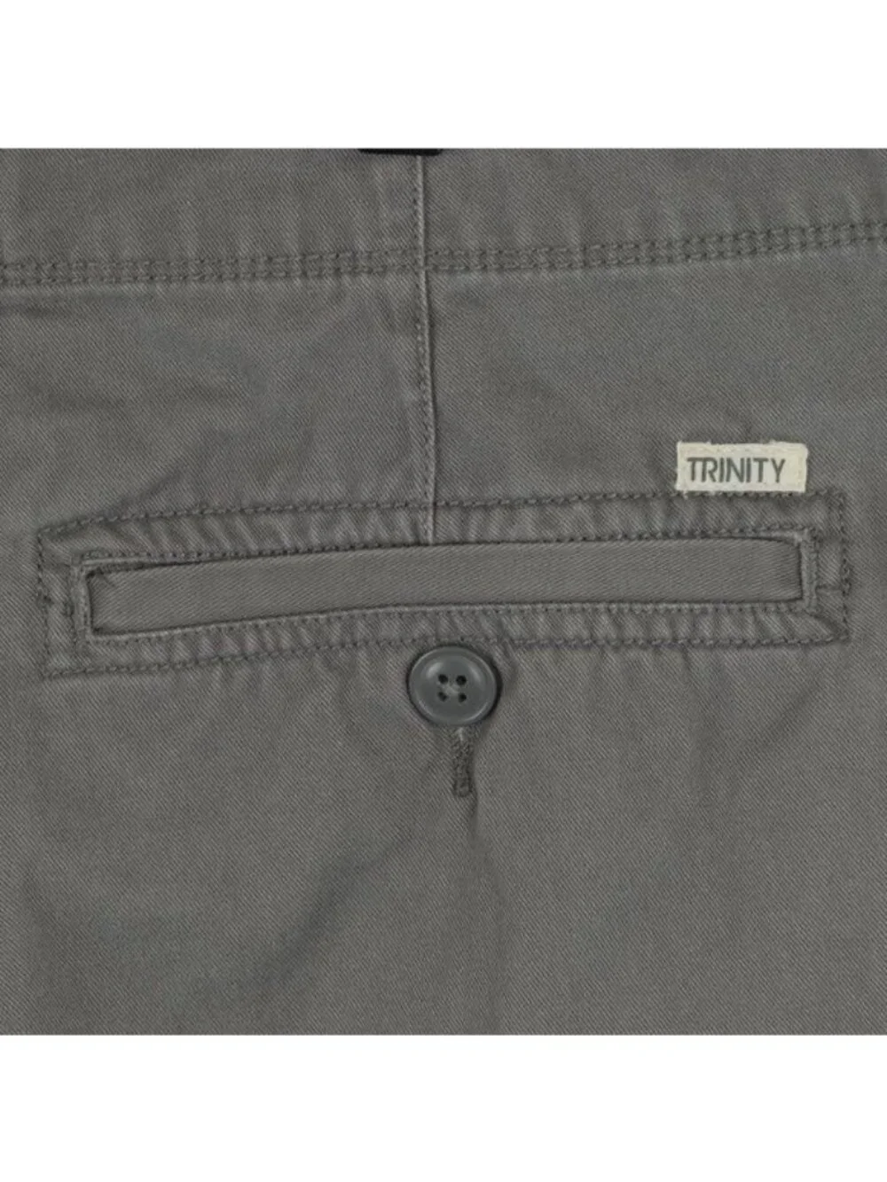 Trinity Men's Size 42 Gray Woven Cotton Twill Breathable Casual Cargo Shorts